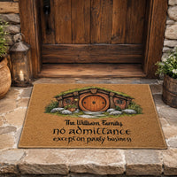 Personalized No Admittance Except On Party Business Doormat