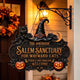 Salem Sanctuary For Wayward Cats - Personalized Halloween Wooden Door Sign