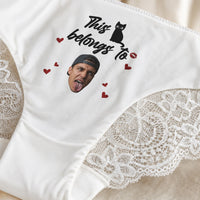 Spicy Valentines Day, Anniversary Gift For Wife, Girlfriend - Upload His Face On - Personalized Panty