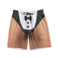 Funny 3D Speedo Graphic Beach Shorts - Mens Bachelor Party & Swim Trunks