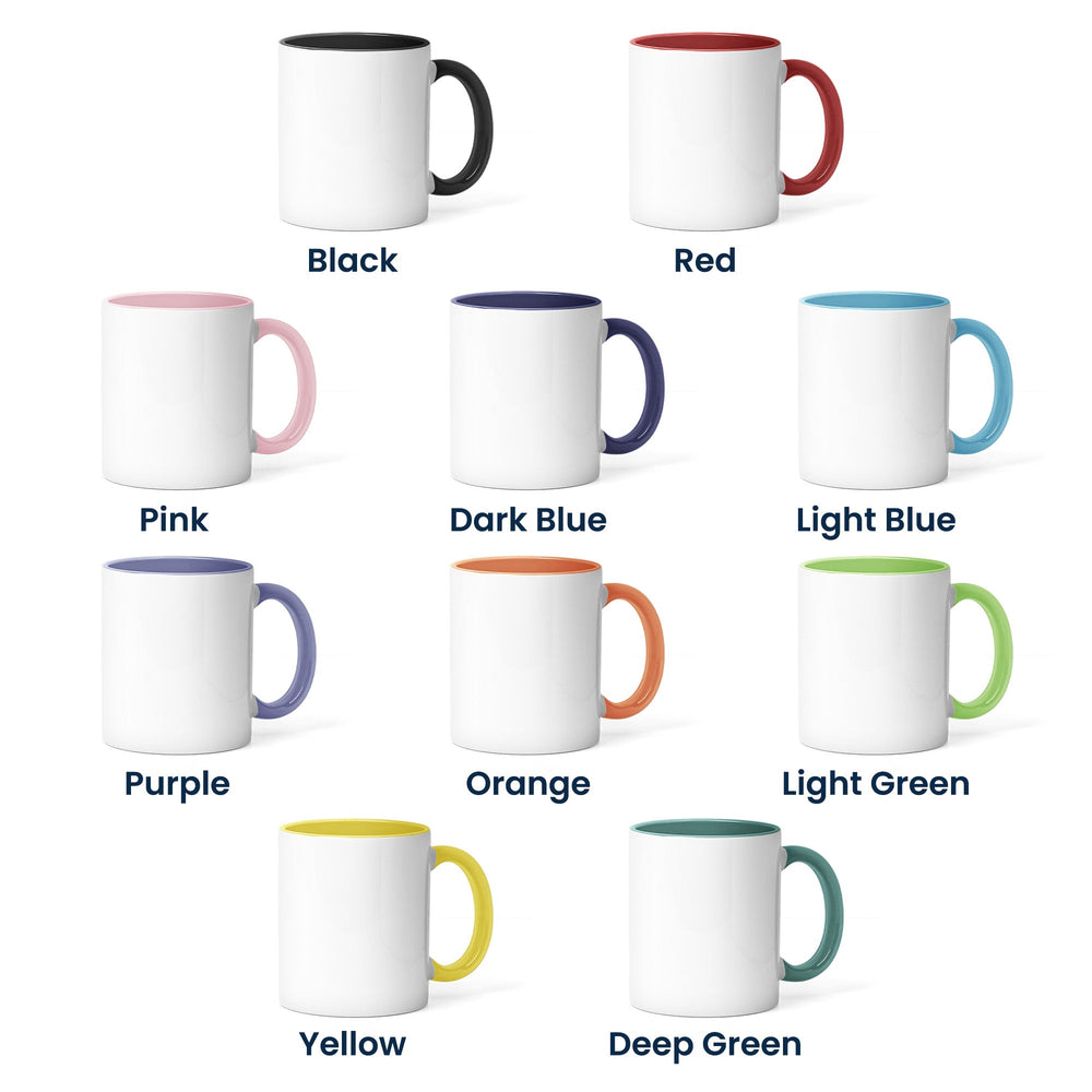 Personalized Vintage Birth Flower Mug – Custom Name Ceramic Coffee Cup