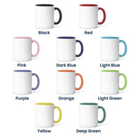 Personalized Vintage Birth Flower Mug – Custom Name Ceramic Coffee Cup
