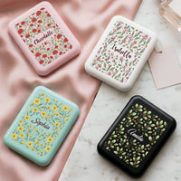 Vintage Birth Month Flower – Personalized LED Compact Mirror